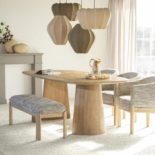 Eettafel Lune | Naturel Mangohout