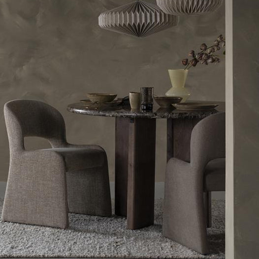 Eettafel Lando | Mangohout marmer