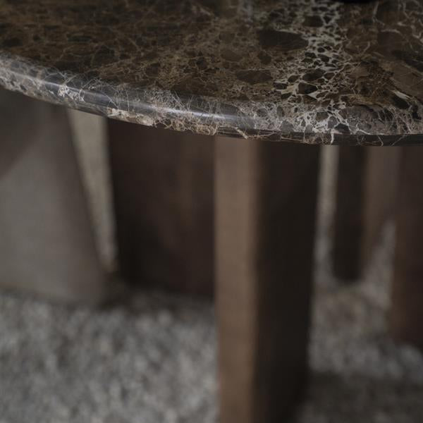 Eettafel Lando | Mangohout marmer