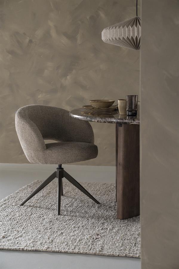 Eetkamerstoel Alissa | Taupe Stof