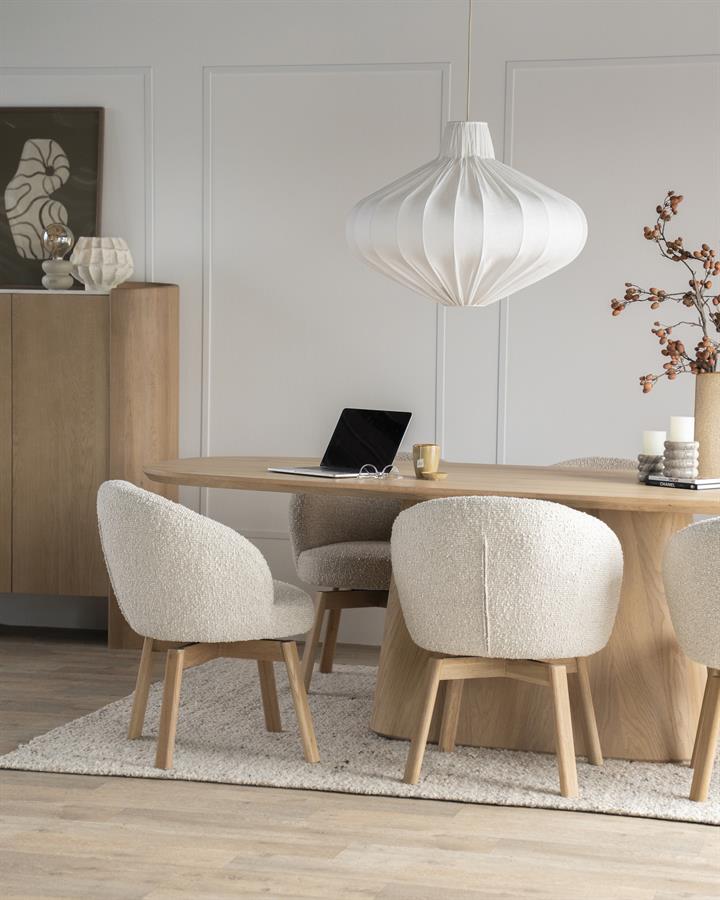 Eetkamerstoel Livia |  Stof | Beige