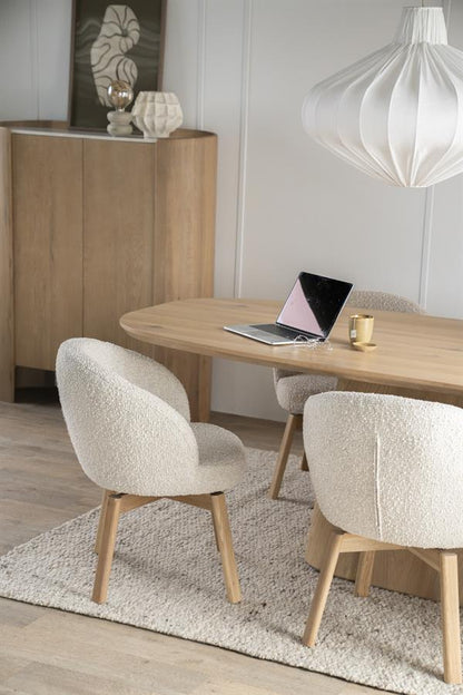 Eetkamerstoel Livia |  Stof | Beige