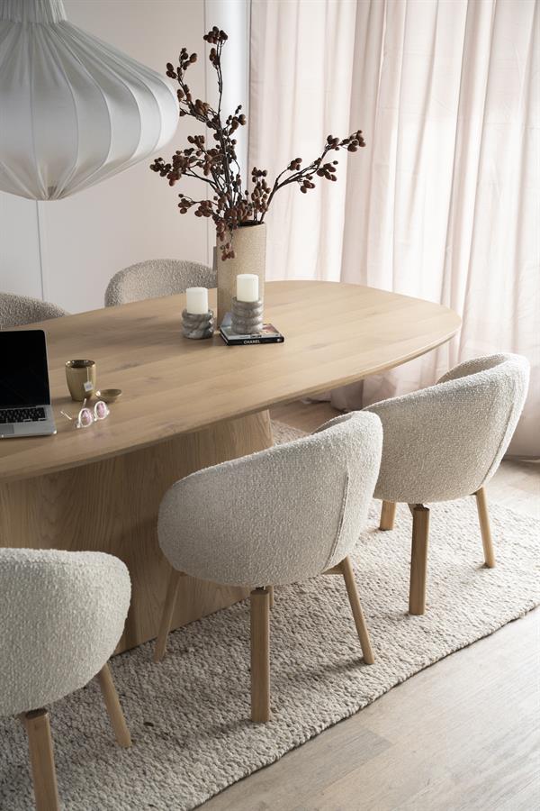 Eetkamerstoel Livia |  Stof | Beige