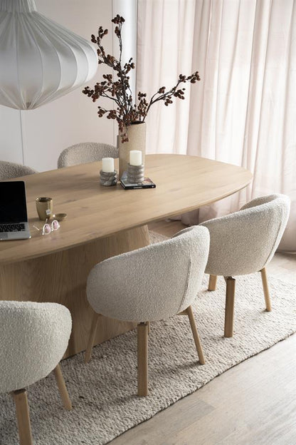 Eetkamerstoel Livia |  Stof | Beige