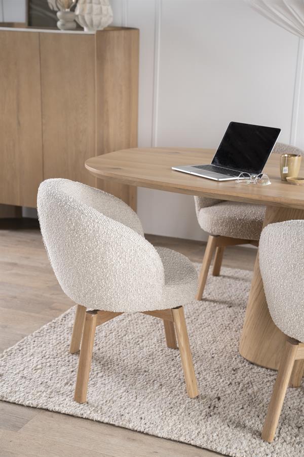 Eetkamerstoel Livia |  Stof | Beige