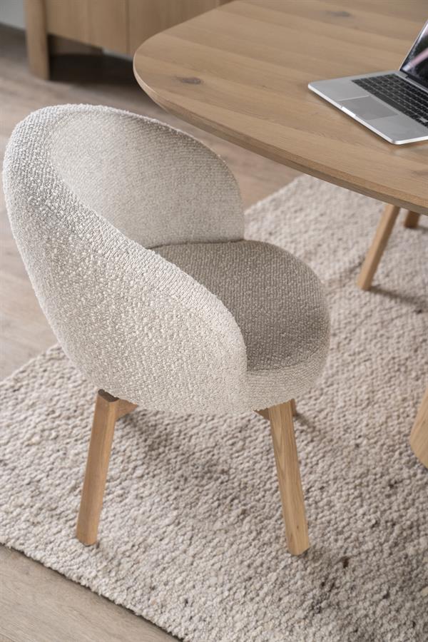 Eetkamerstoel Livia |  Stof | Beige
