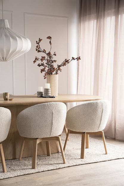 Eetkamerstoel Livia |  Stof | Beige — Algemene Sfeerfoto