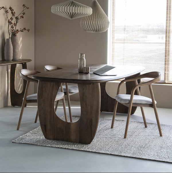 Eettafel Phoebe | Bruin Mangohout