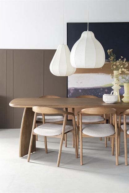 Eetkamerstoel Rayven | Bruin Essenhout | Met Armleuning