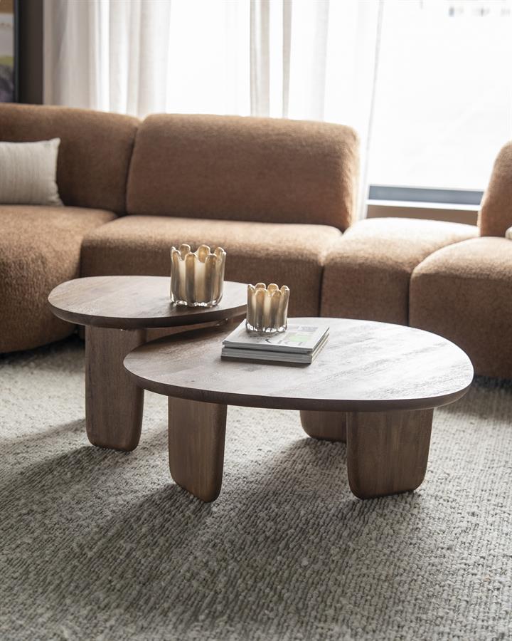 Salontafel Maud | Bruin Mangohout | Small — Algemene Sfeerfoto