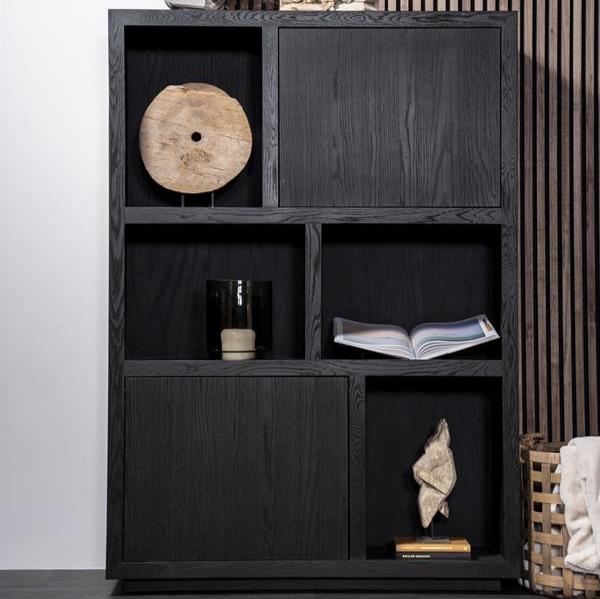 Kast Helsinki | Zwart Eikenhout