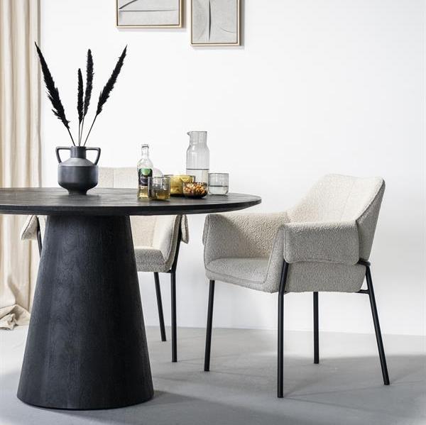 Eettafel Aron | Mangohout | Rond