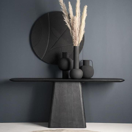 Sidetable Aron | Zwart Mangohout