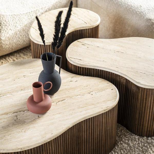 Salontafel Mari | Bruin Travertin | Groot