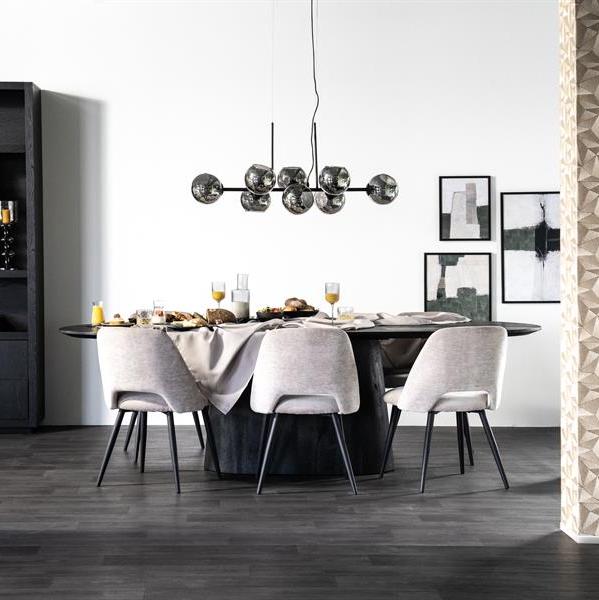 Eetkamerstoel Esmee | Bruin Polyester