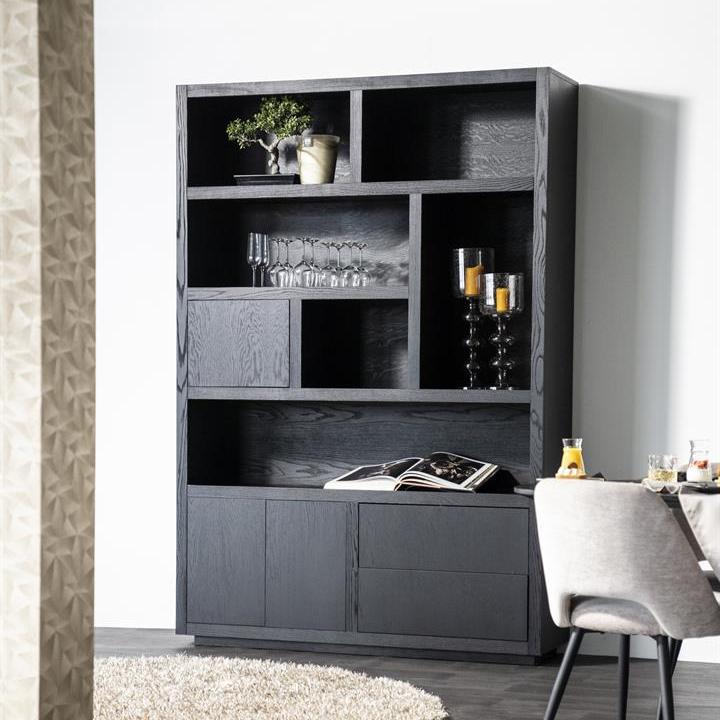 Kast Helsinki | Zwart Eikenhout