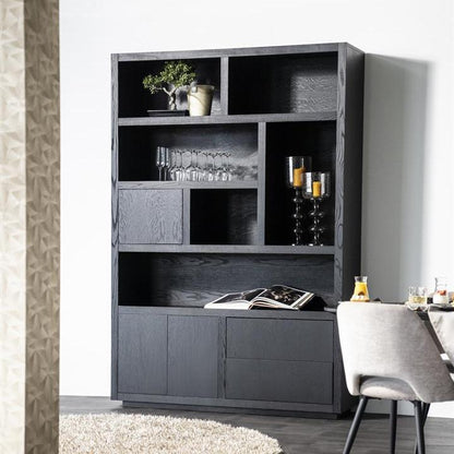 Kast Helsinki | Zwart Eikenhout