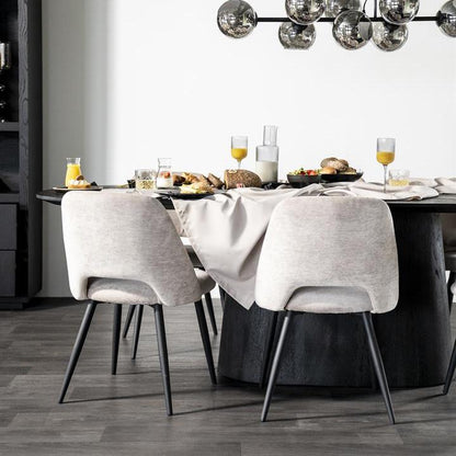 Eetkamerstoel Esmee | Grijs Polyester