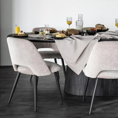 Eetkamerstoel Esmee | Beige Polyester