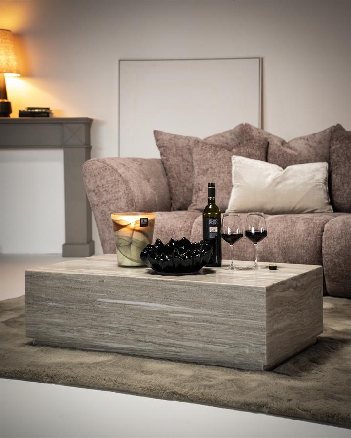 Salontafel Vince | Wit Marmer | Rechthoek