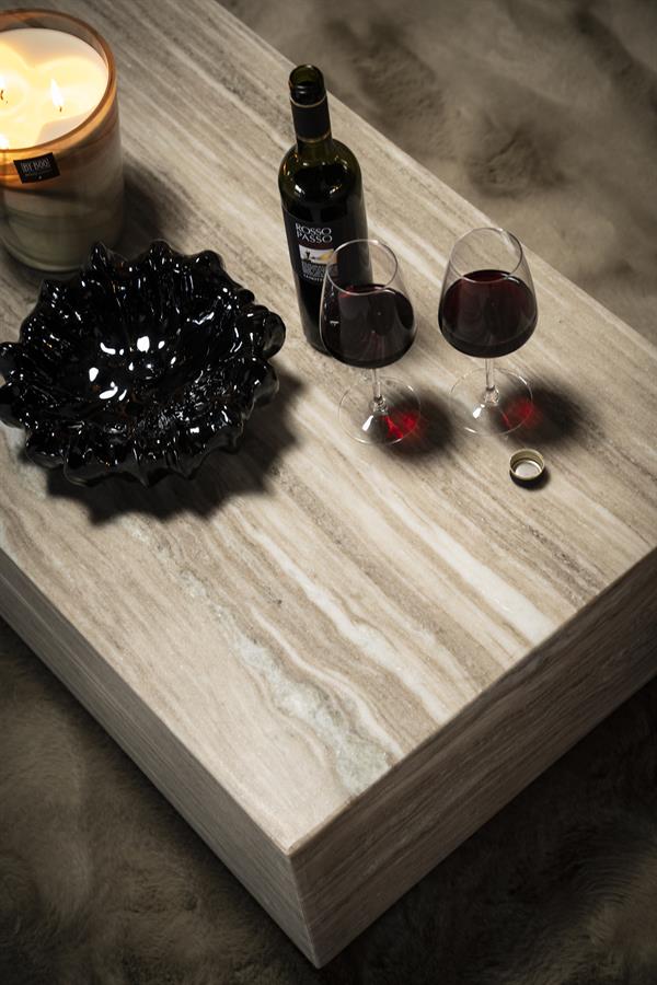 Salontafel Vince | Wit Marmer | Rechthoek