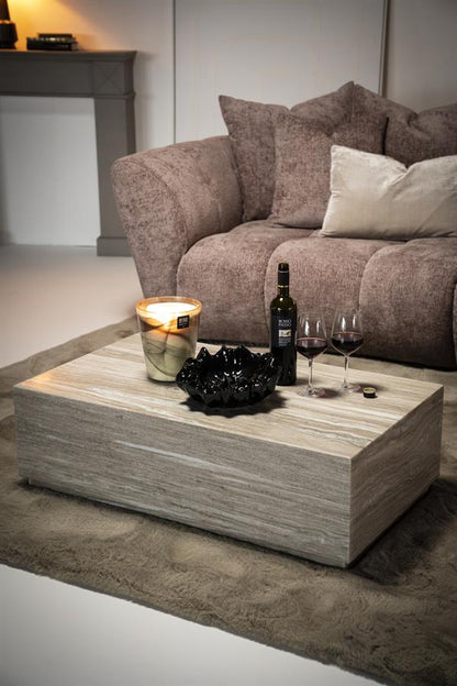 Salontafel Vince | Wit Marmer | Rechthoek