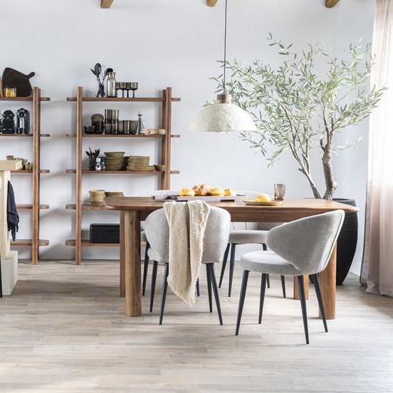 Eettafel Julian | Bruin Acaciahout | Rechthoek