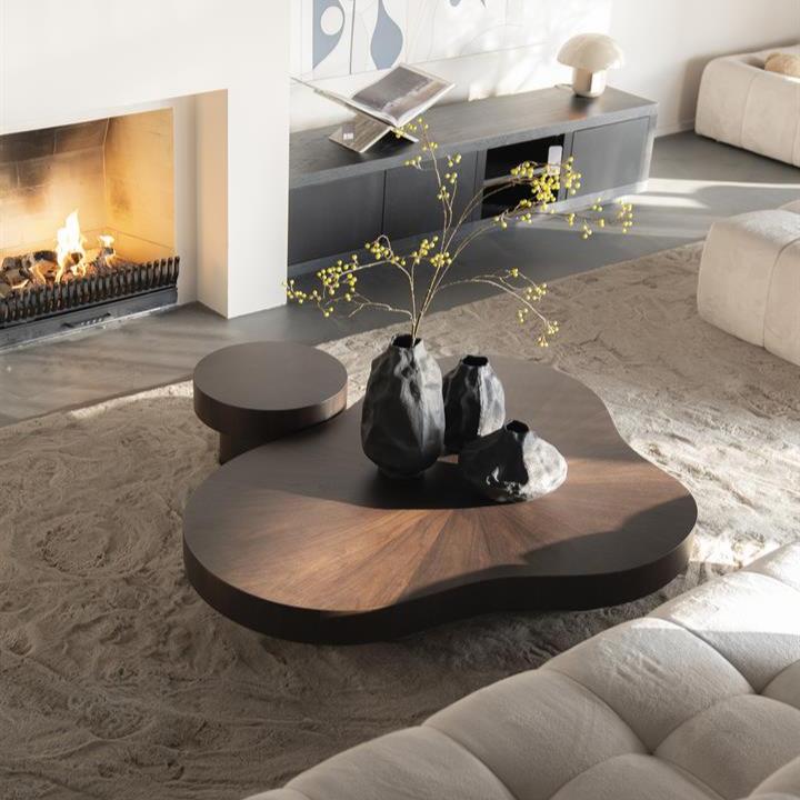 Bijzettafel Bobbie | Bruin Walnoot Fineer