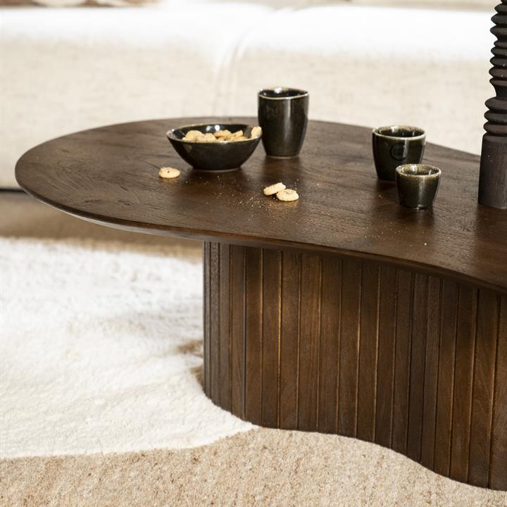 Salontafel Jordy | Bruin Mangohout | Organisch