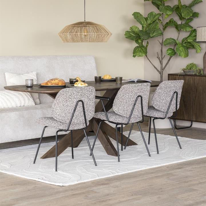 Eetkamerstoel Jon | Taupe Stof