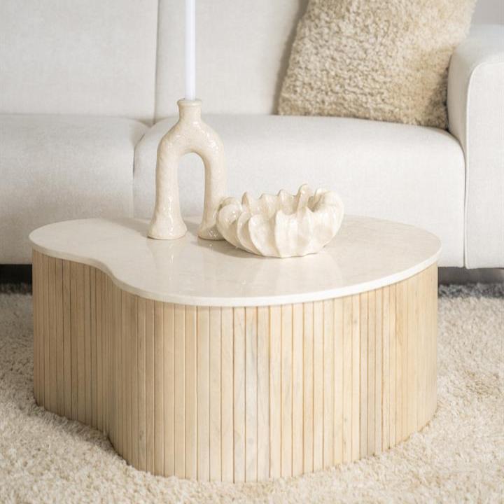 Salontafel Kira | Wit Marmer