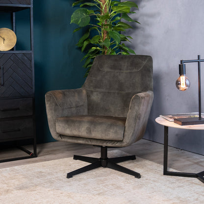 Fauteuil Toby Velours Hunter