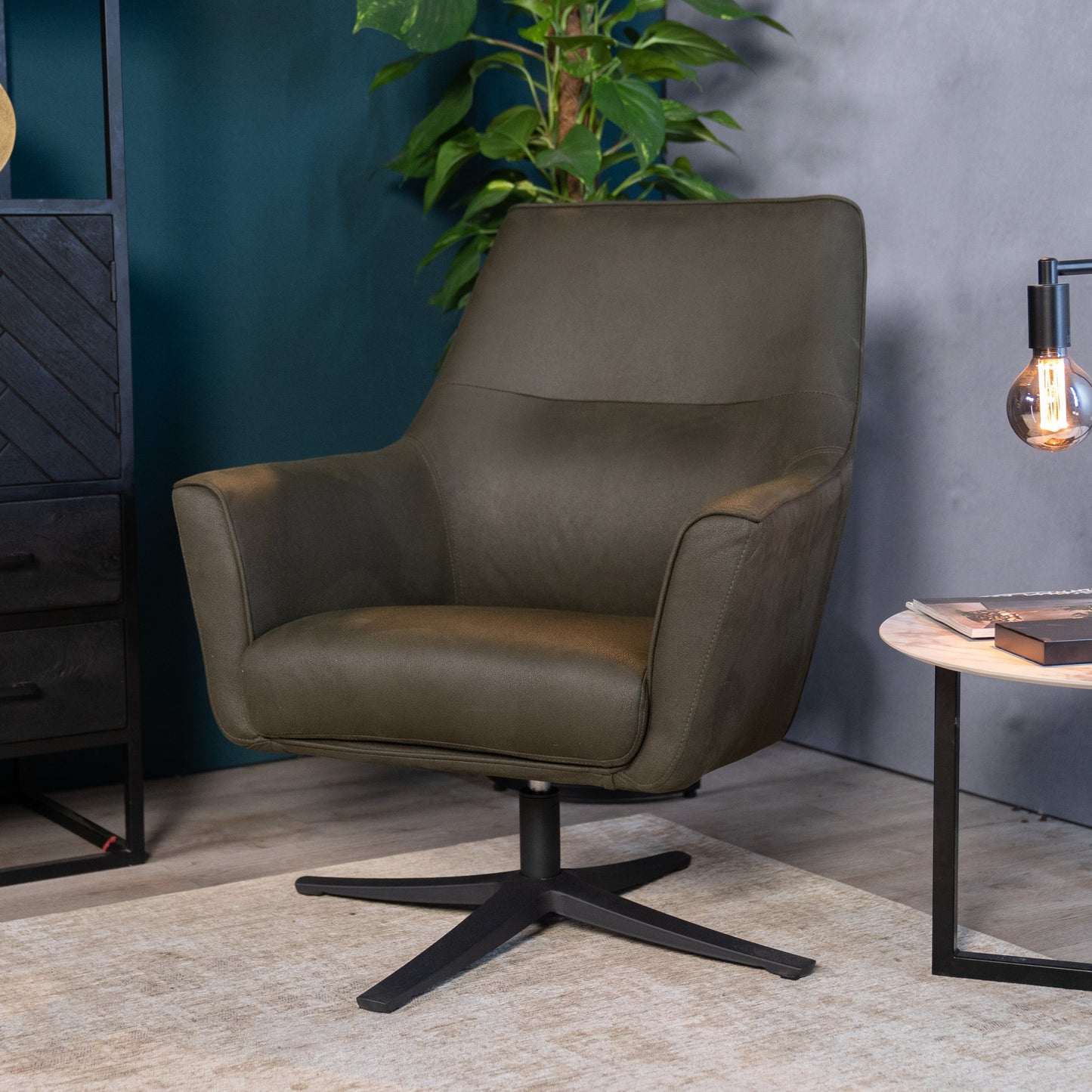 Fauteuil Tod Microvezel Army