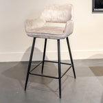 Barstoel Fallow | Kookeiland of Bartafel | Beige Velvet