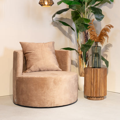 Fauteuil Evy | Velours Zand