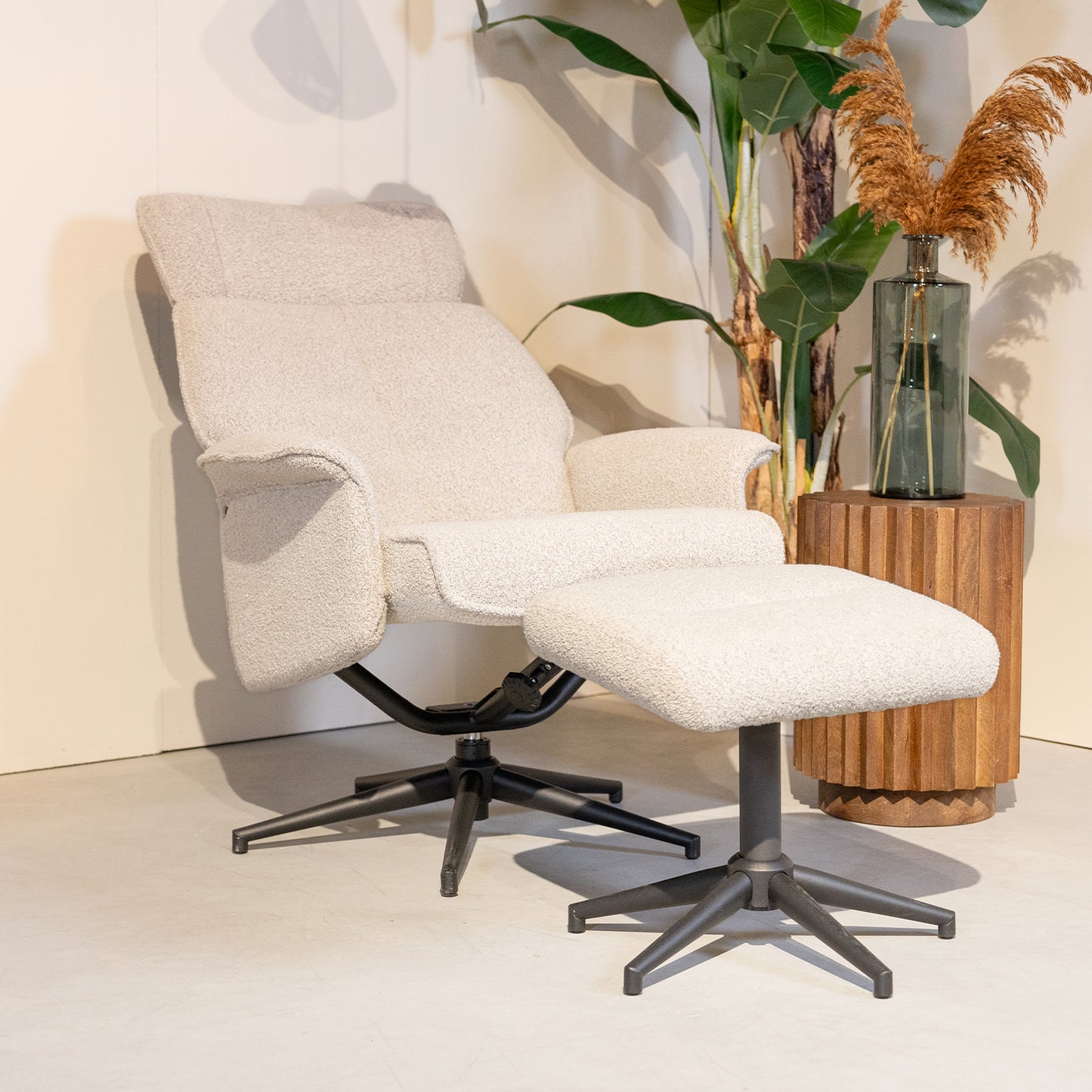 Relaxfauteuil Verdal | Naturel Bouclé