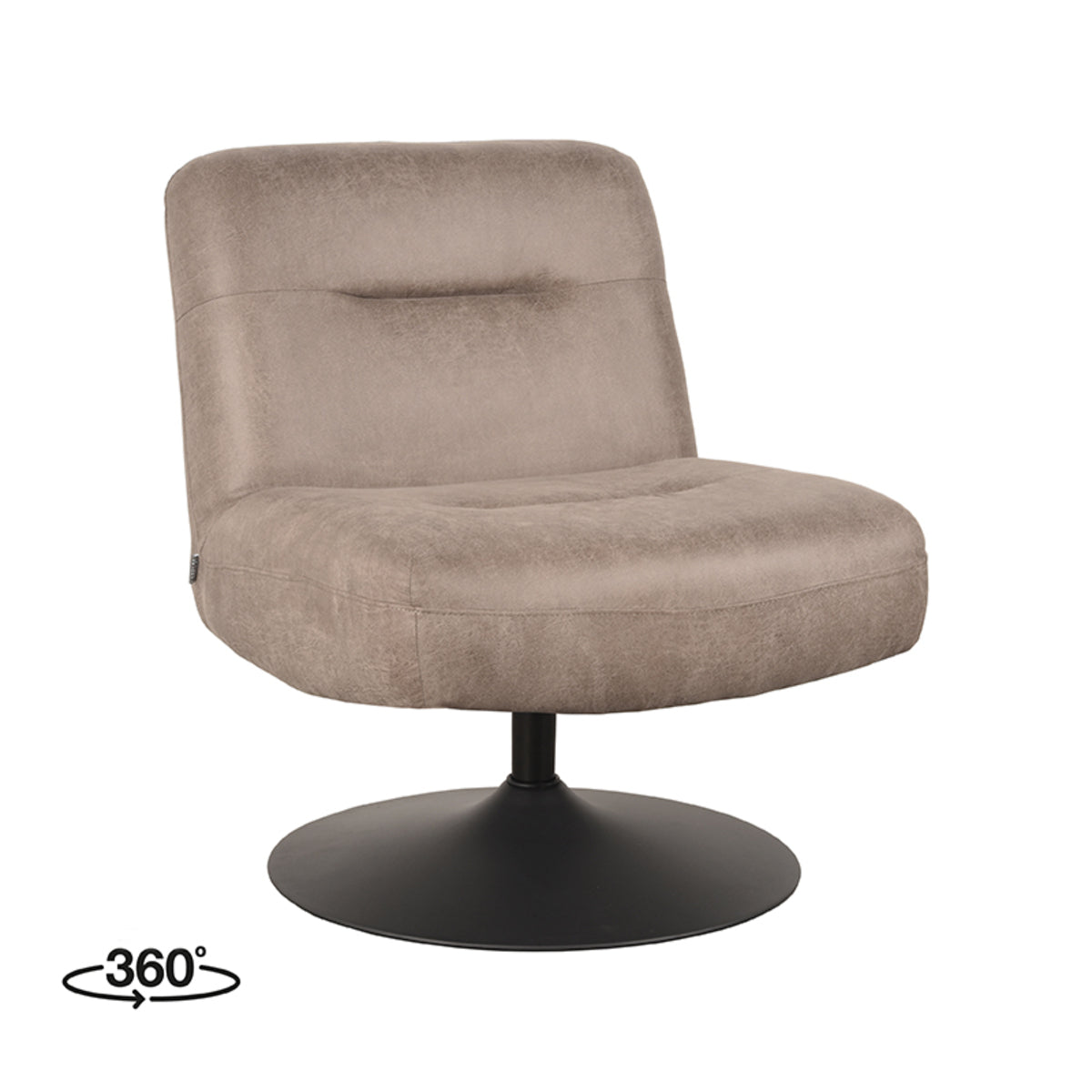 Fauteuil Eli | Taupe Microvezel