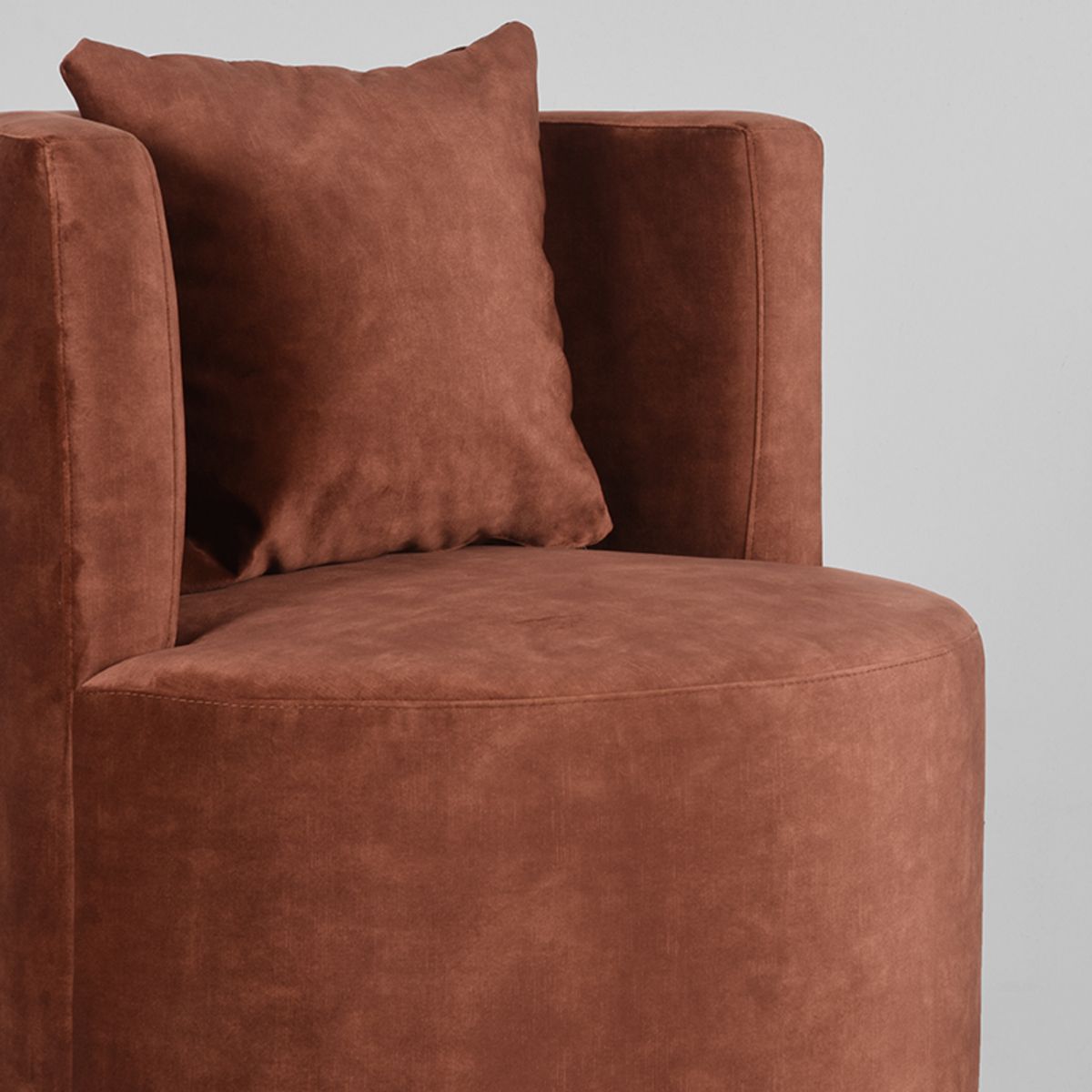 Fauteuil Evy | Velours Rust