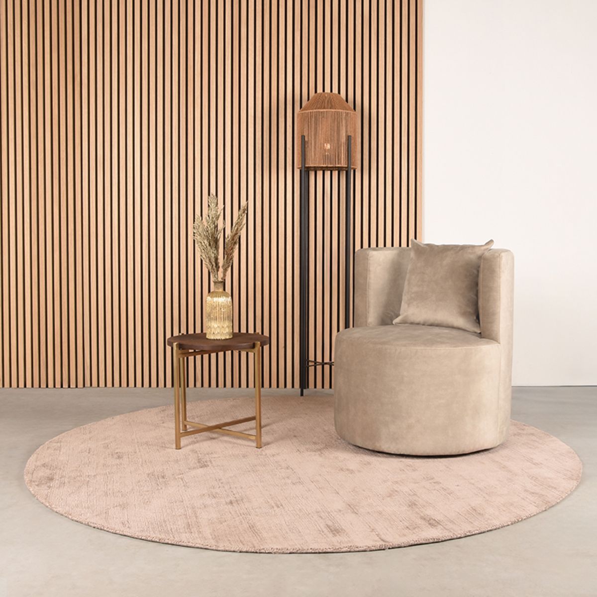 Fauteuil Evy | Velours Zand