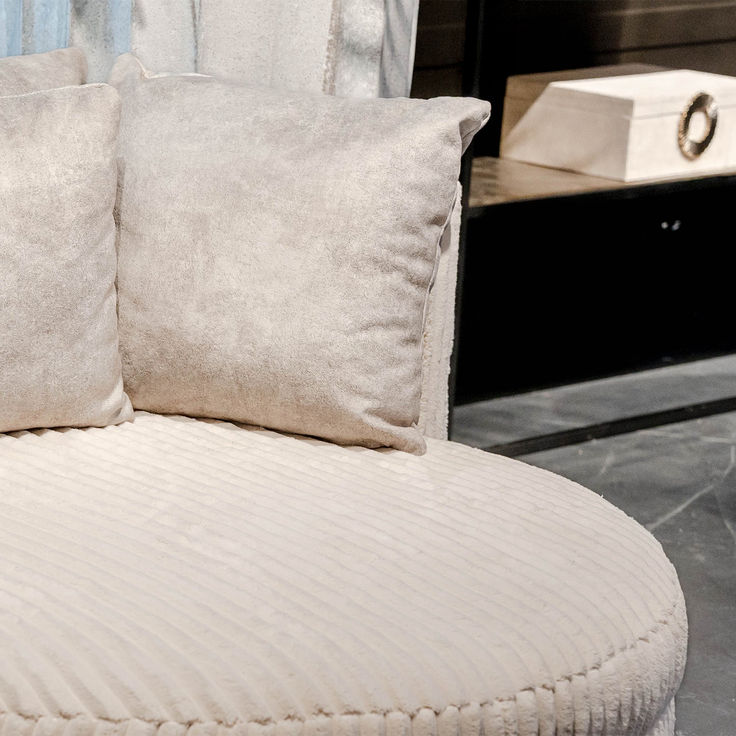 Fauteuil Fayen | Cream Ribstof