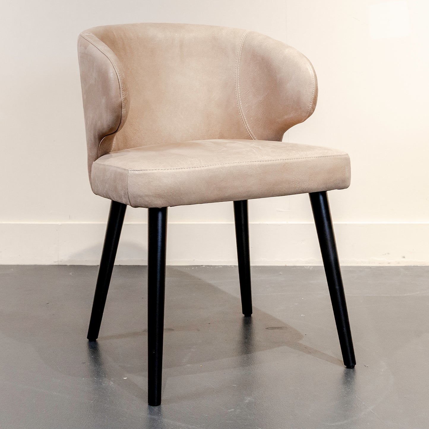 Eetkamerstoel Fiori | Taupe Terra Leer