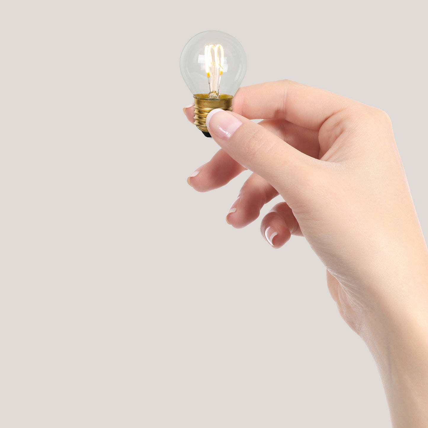 Lichtbron G45 | LED Dimbaar | Filament Bol Ø4,5 | Transparant Glas