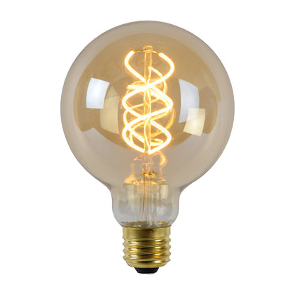 Lichtbron G95 | LED | Filament Bol Ø9,5 | Amberkleurig Glas