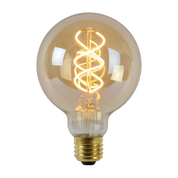 Lichtbron G95 | LED | Filament Bol Ø9,5 | Amberkleurig Glas