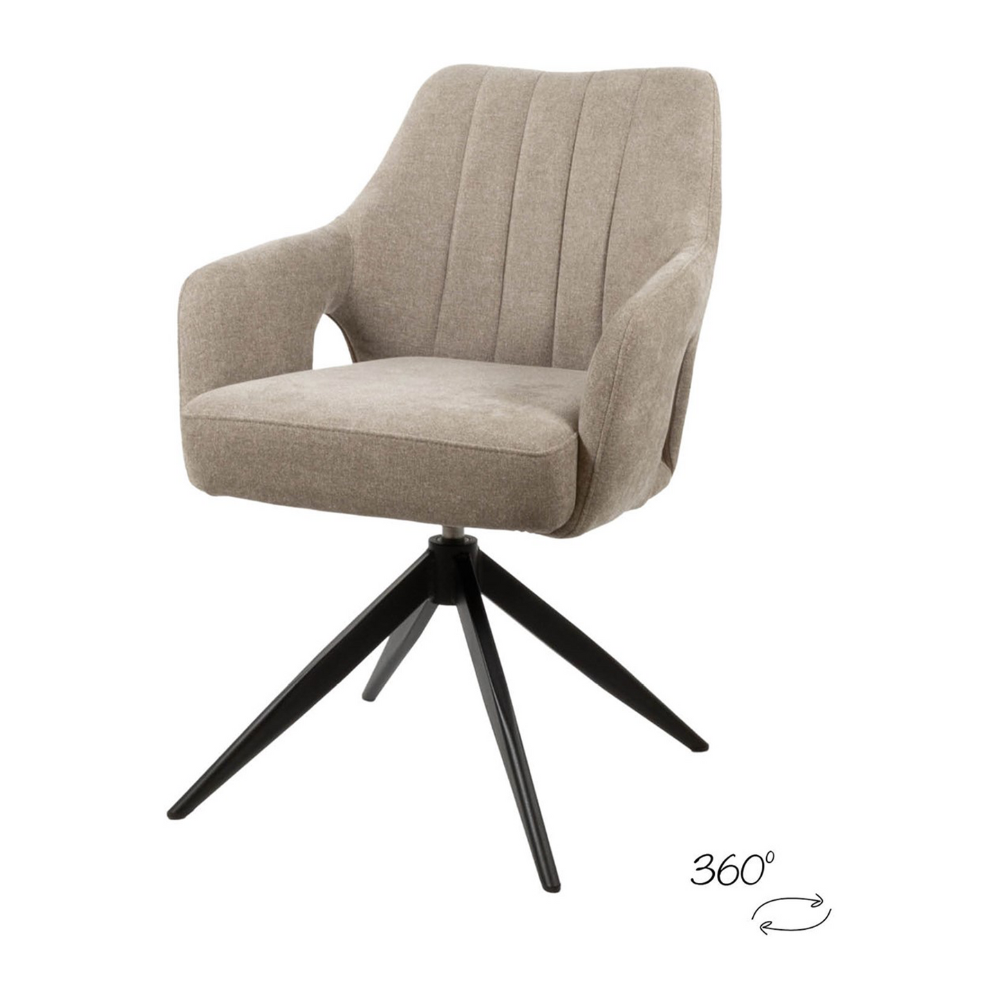 Eetkamerstoel Marley | Grijs Stof