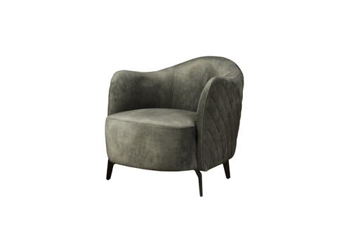 Fauteuil Bondo | Velvet Donkergroen — Vooraanzicht - witfoto