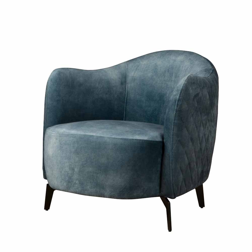 Fauteuil Bondo | Velvet Blauw