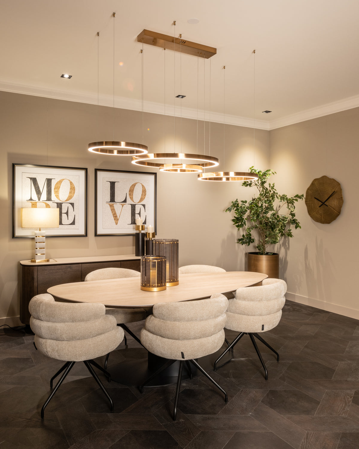 Eettafel Ritz zwart metaal