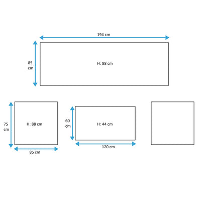 Loungeset Dublin | Loungeset | Wit