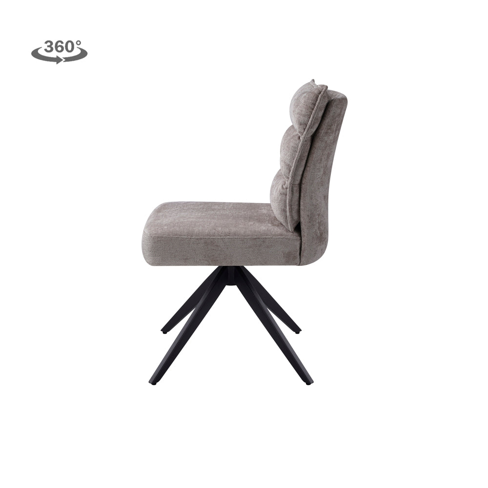 Eetkamerstoel Rosora | Zonder armleuning | Beige Stof